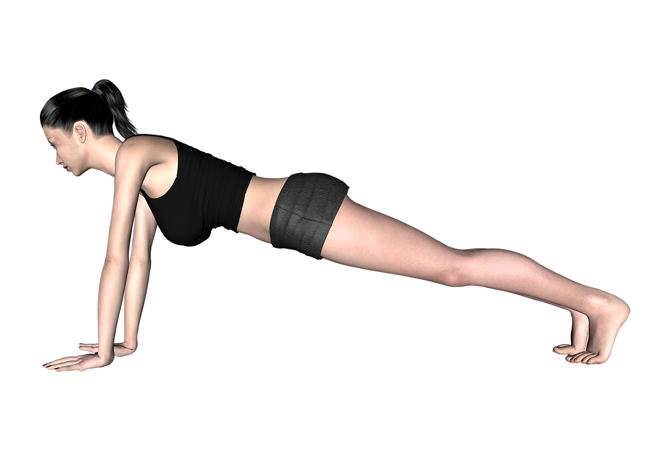 Person doing push-ups